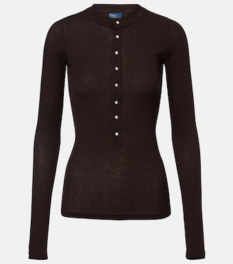 Cotton jersey Henley shirt | Polo Ralph Lauren