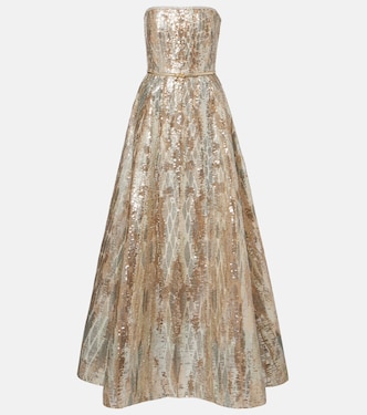 Sequined bustier gown | Elie Saab