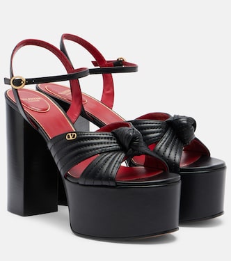 Crasher leather platform sandals | Valentino Garavani