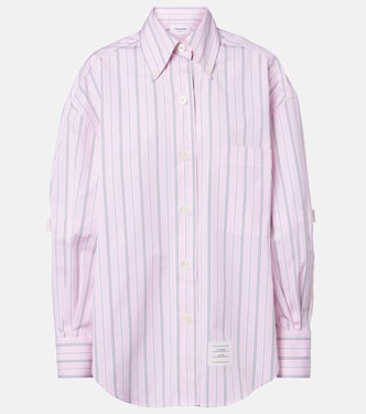 Striped cotton poplin shirt | Thom Browne