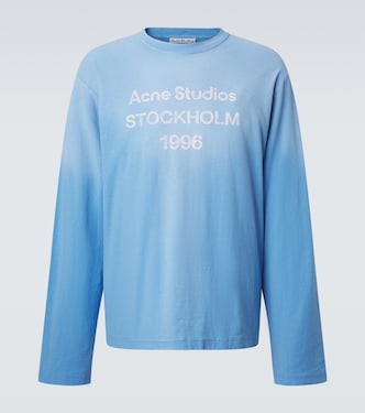 Distressed cotton-blend jersey T-shirt | Acne Studios