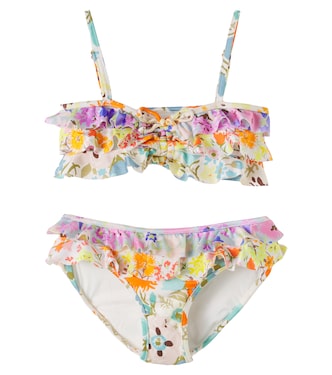 Solstice floral ruffle bikini  | Zimmermann Kids