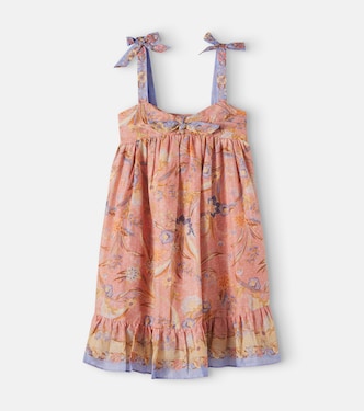 Indra bow-detail floral cotton dress | Zimmermann Kids