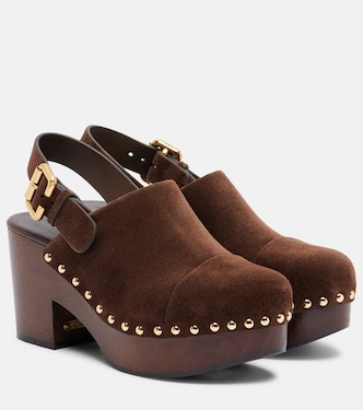 Clogs Jeannette aus Veloursleder | Chloé
