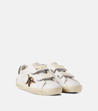 Zapatillas Old School de piel con purpurina | Golden Goose Kids