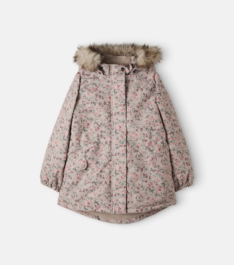 Mathilde floral puffer jacket | Wheat