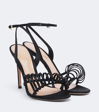 Sandalen aus Satin | Gianvito Rossi