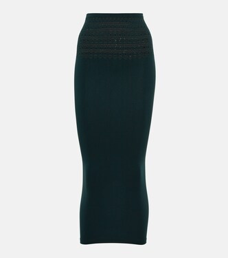 Cutout technical midi skirt | Alaïa