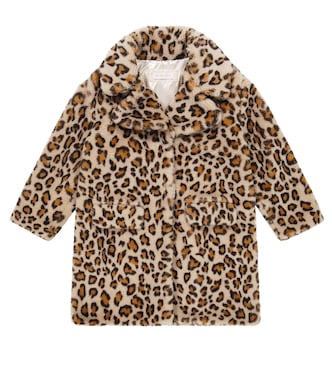 Leopard-print coat | Monnalisa