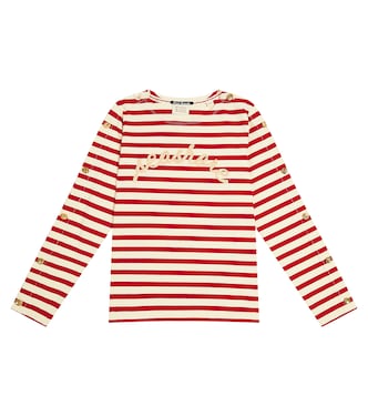 Striped cotton jersey top | Scotch & Soda Kids