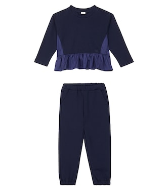 Cotton-blend sweatshirt and sweatpants set | Il Gufo