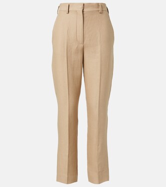 Neo Derk linen crêpe straight pants | Loro Piana