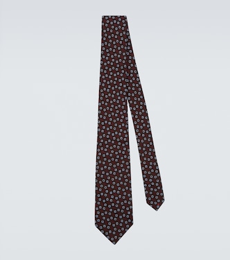 Silk jacquard tie | Charvet