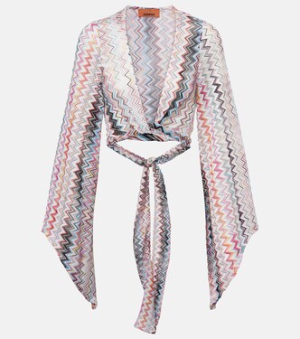 Zigzag cropped blouse | Missoni