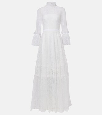 Bridal lace gown | Costarellos