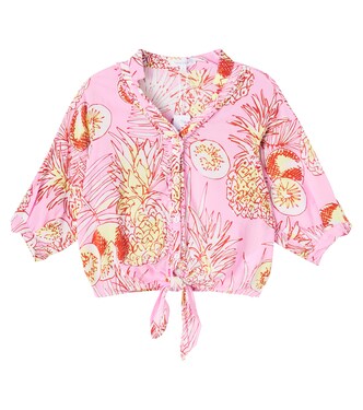 Azia printed crop top | Poupette St Barth Kids