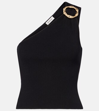 Fenix ribbed-knit one-shoulder top | Simkhai