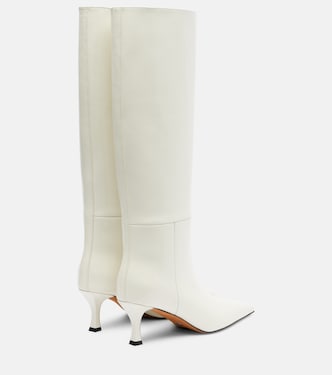 Leather knee-high boots in white - Proenza Schouler | Mytheresa