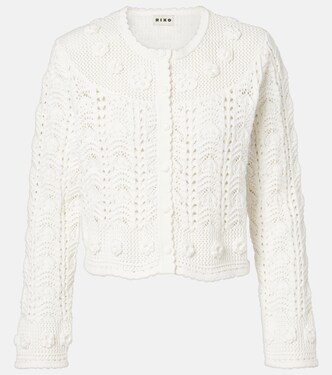 Kyra open-knit cotton cardigan | Rixo