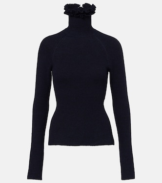 Wool and silk-blend turtleneck sweater | Alaïa