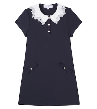 Lace-trimmed cotton dress | Tartine et Chocolat