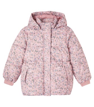 Eli floral puffer jacket | Wheat