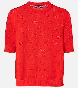 Pull GG en soie et coton | Gucci