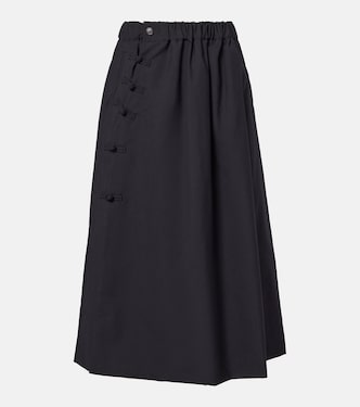 Wool midi skirt | Noir Kei Ninomiya