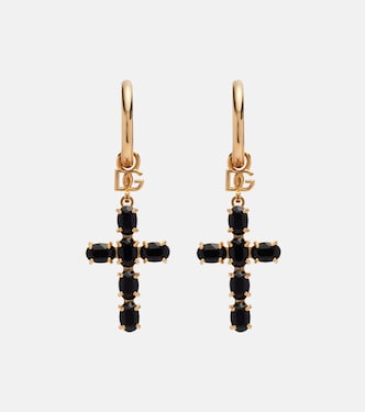 Crystal-embellished drop earrings | Dolce&Gabbana