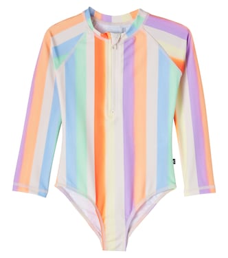 Necky striped rashguard swimsuit | Molo
