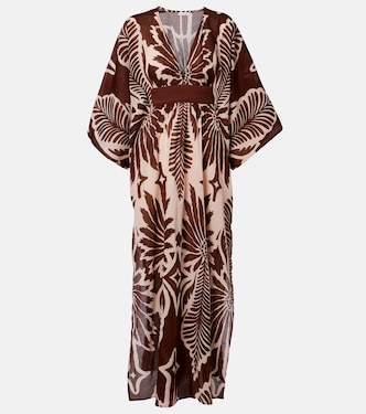 Sol printed cotton muslin kaftan | Poupette St Barth