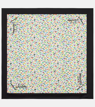 Printed silk twill scarf | Valentino