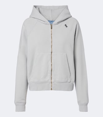 Cotton jersey hoodie | Prada