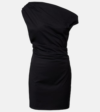 Phare ruched cotton poplin minidress | Staud