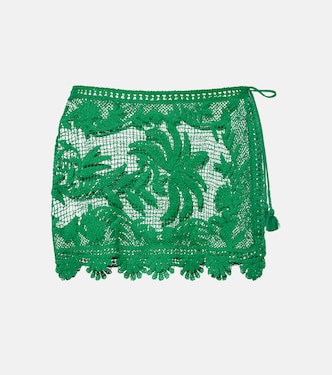 Mini-jupe en coton à broderie | Farm Rio