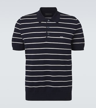 Striped cotton polo shirt | Prada