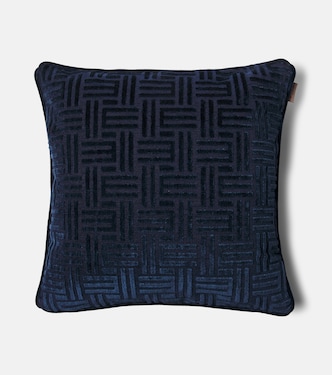 Flag monogram corduroy cushion | Etro