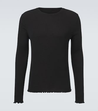 Elongated ribbed-knit cotton-blend top | Our Legacy