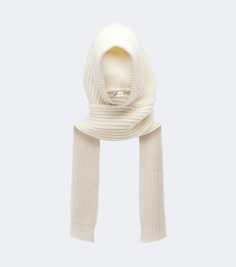 Ribbed-knit wool and cashmere hood | Moncler