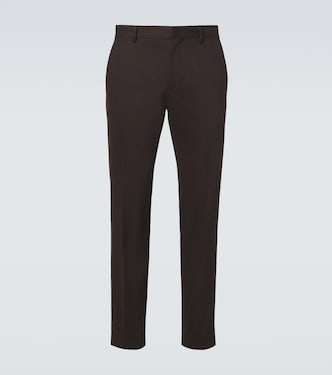 Cotton and cashmere slim pants | Zegna