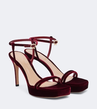 Velvet platform sandals | Gianvito Rossi