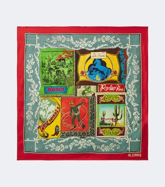 Ace printed silk scarf | Alémais