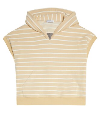 Pull en coton à ornements | Brunello Cucinelli Kids