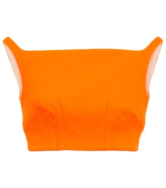 Cropped-Top Flore aus Woll-Crêpe | Emilia Wickstead