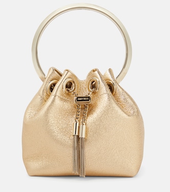 Bucket Bag Bon Bon Micro aus Metallic-Leder | Jimmy Choo