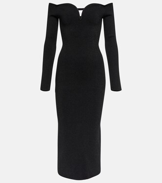 Robe midi Grace à encolure bardot | Galvan