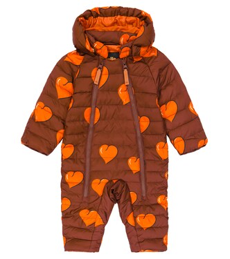 Baby Hearts printed snowsuit | Mini Rodini