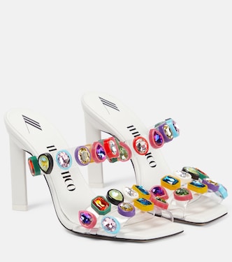 Nanci embellished PVC mules | The Attico