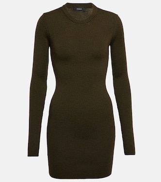 Ribbed-knit wool minidress | Wardrobe.NYC