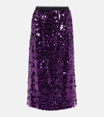 Sequined midi skirt | Plan C